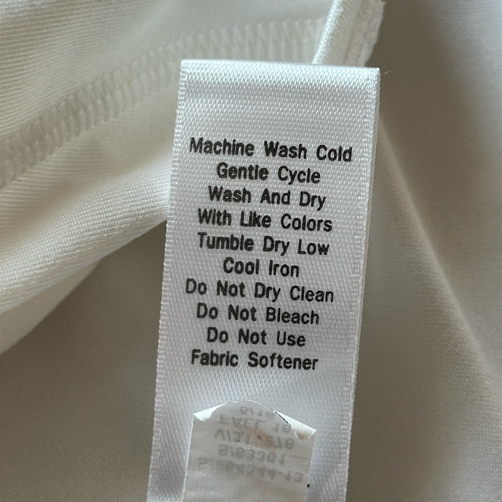 ATHLETA Unstinkable UPF Wicking Long Sleeve White Activewear Shirt size XL - Picture 9 of 9